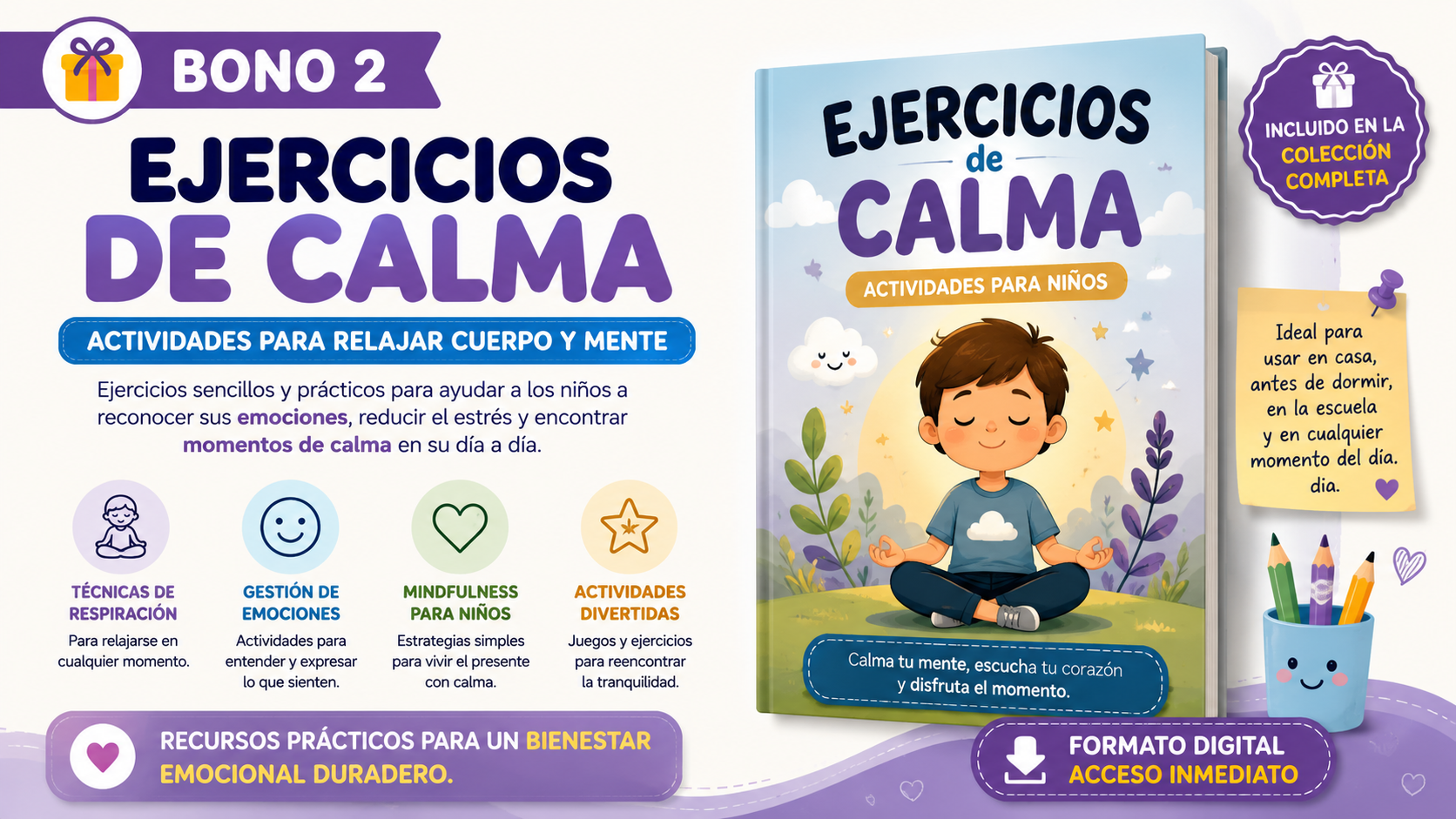 Regalo especial Ejercicios de Calma