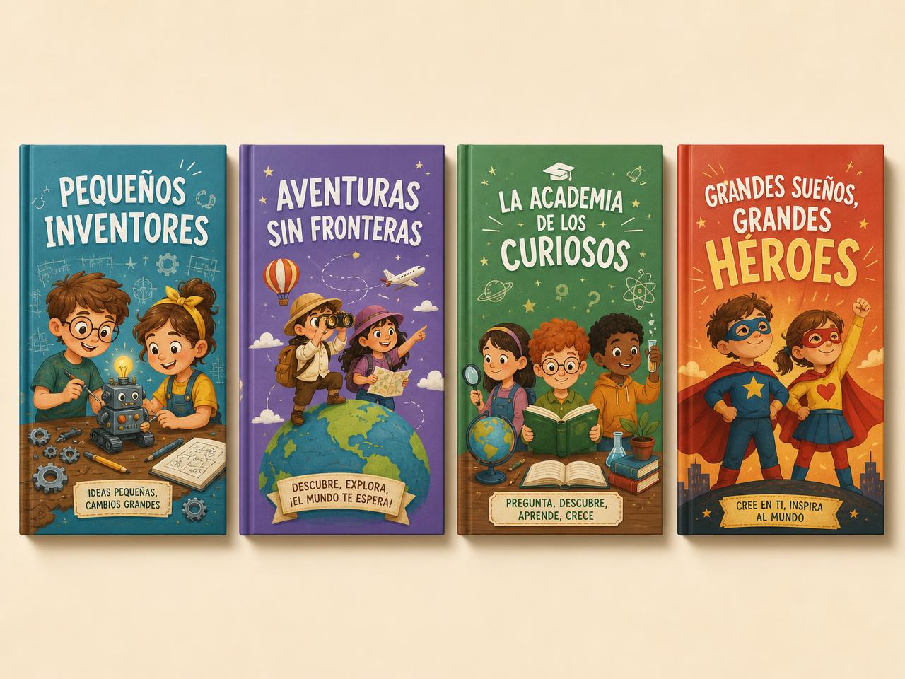 Kit completo con las 4 colecciones ilustradas